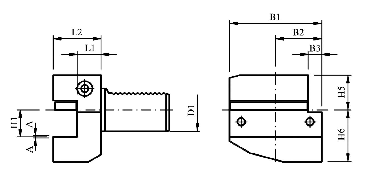 B Series Radial Outdiameter Tool Holder B1