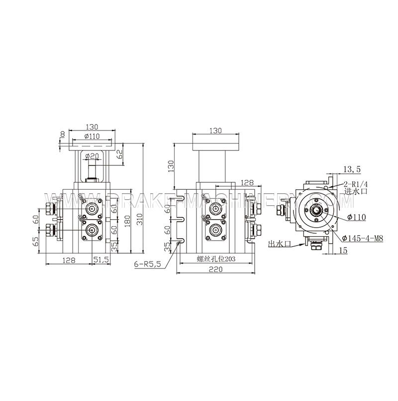 Встроенная силовая головка 2+2 Модель LS-RS4-Y-ER20ER25
