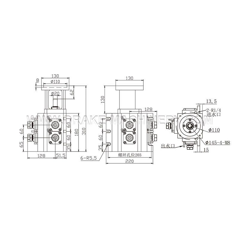 Встроенная силовая головка 2+2 Модель LS-RS4-Y-ER20ER25