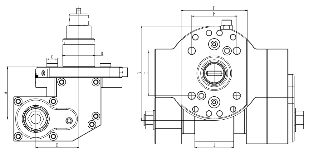 BMT series gear hobbing driven tool holder